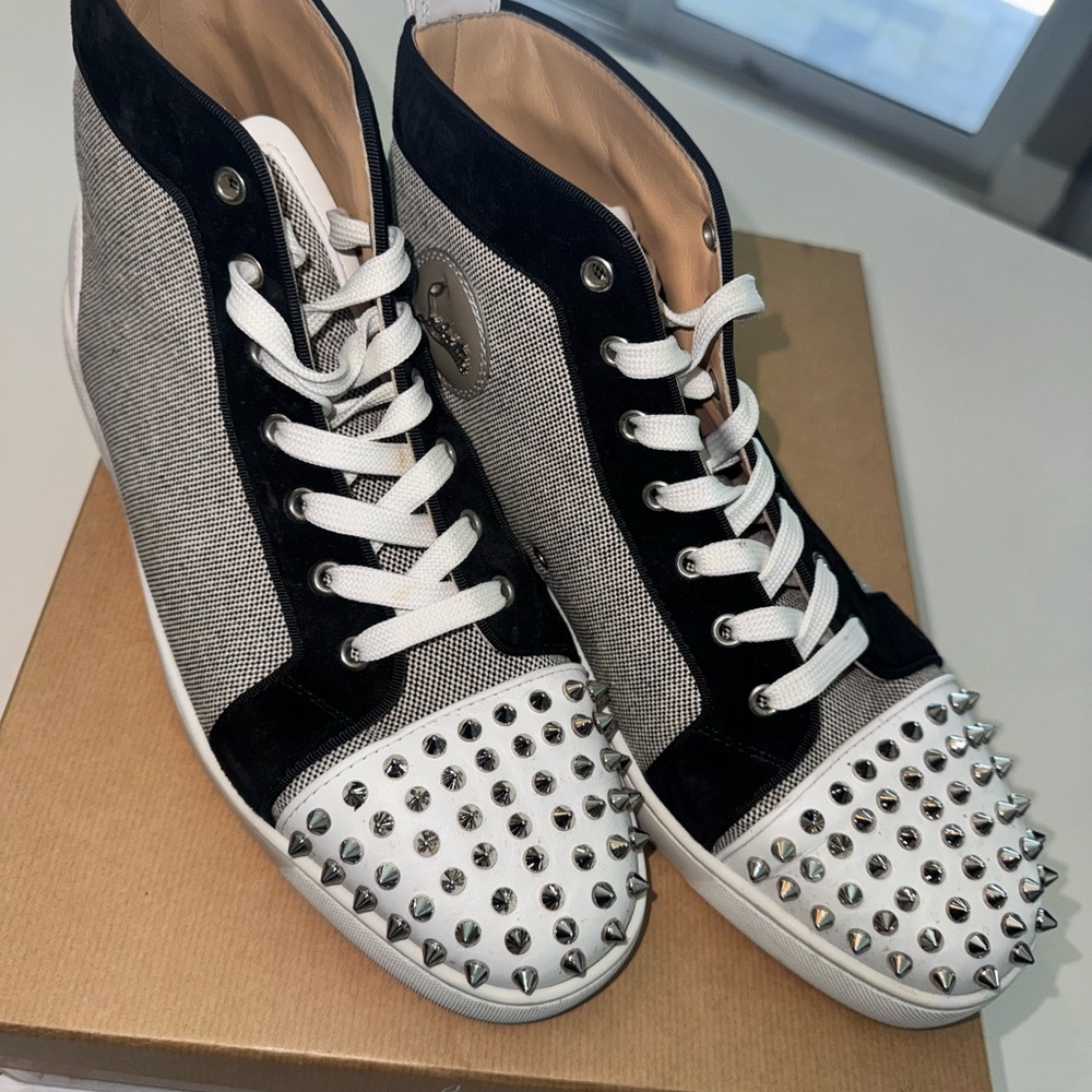Christian Louboutin High Top Spiked Orlato Flat